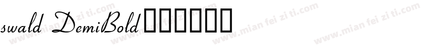 swald DemiBold字体转换